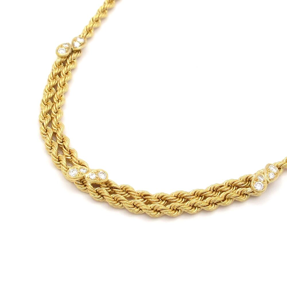 Boucheron Necklace 18K Yellow Gold Diamond
